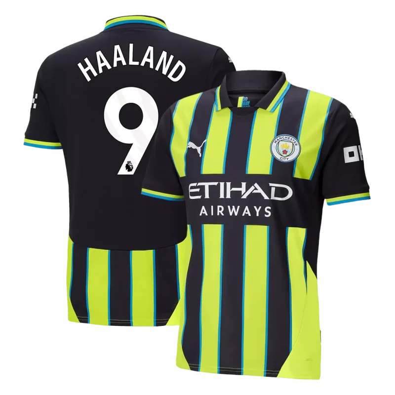 HAALAND #9 Manchester City Away Soccer Jersey