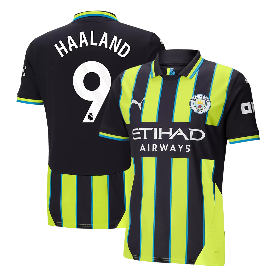 HAALAND #9 Manchester City Away Soccer Jersey