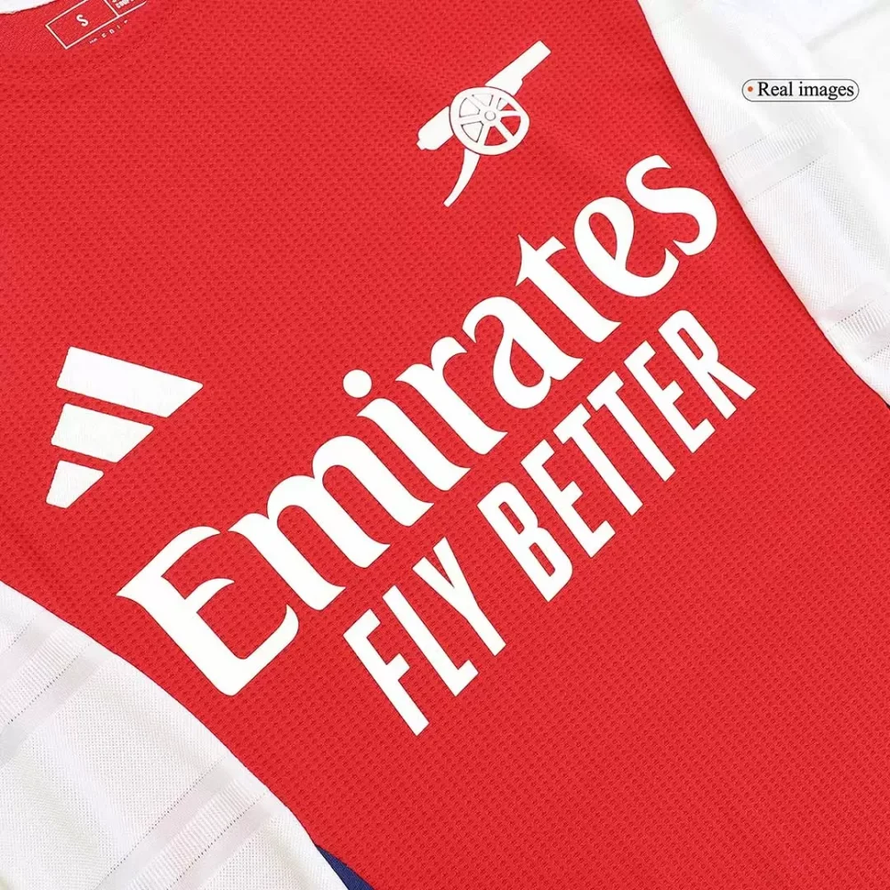RICE #41 Arsenal Home Authentic Soccer Jersey - UCL - Image 9
