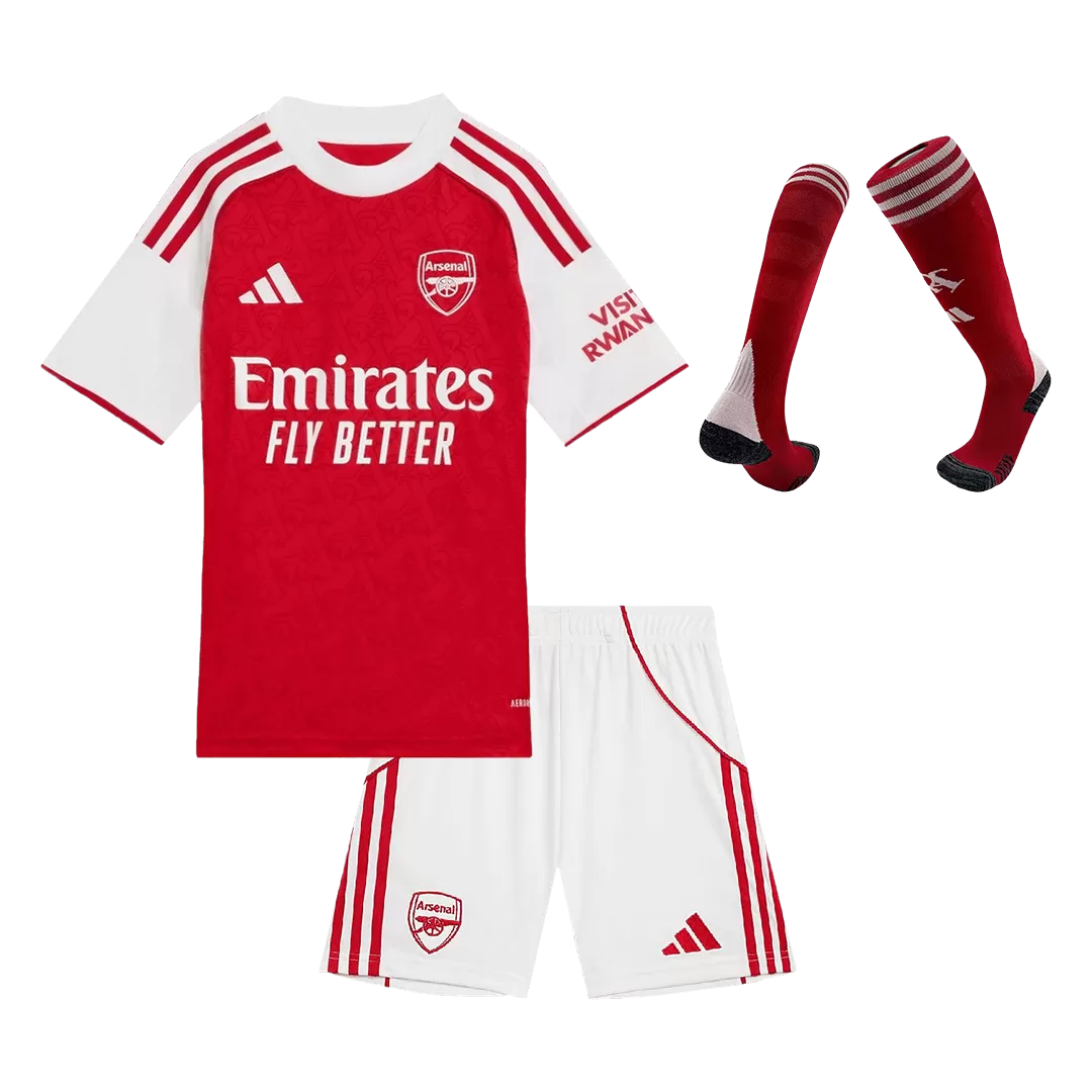 Arsenal Home Kids Soccer Jerseys Full Kit 2025/26