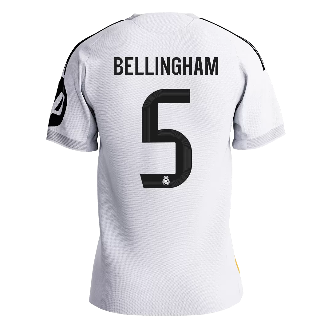 BELLINGHAM #5 Real Madrid Home Authentic Soccer Jersey 2025/26 - Image 2