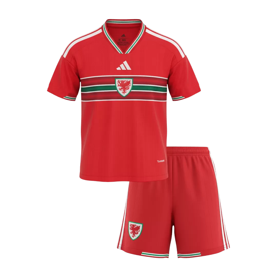 Wales Home World Cup Kids Soccer Jerseys Kit 2026