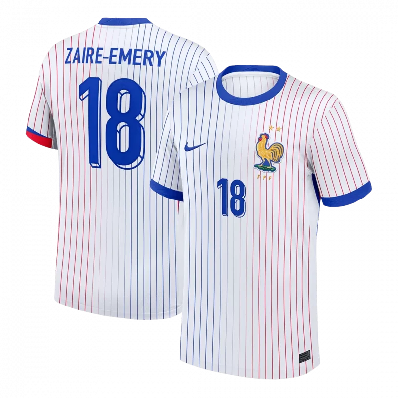 ZAIRE-EMERY #18 France Away Soccer Jersey