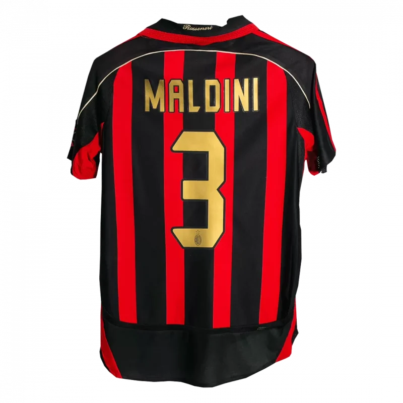 Vintage Soccer Jersey MALDINI #3 AC Milan Home 2006/07