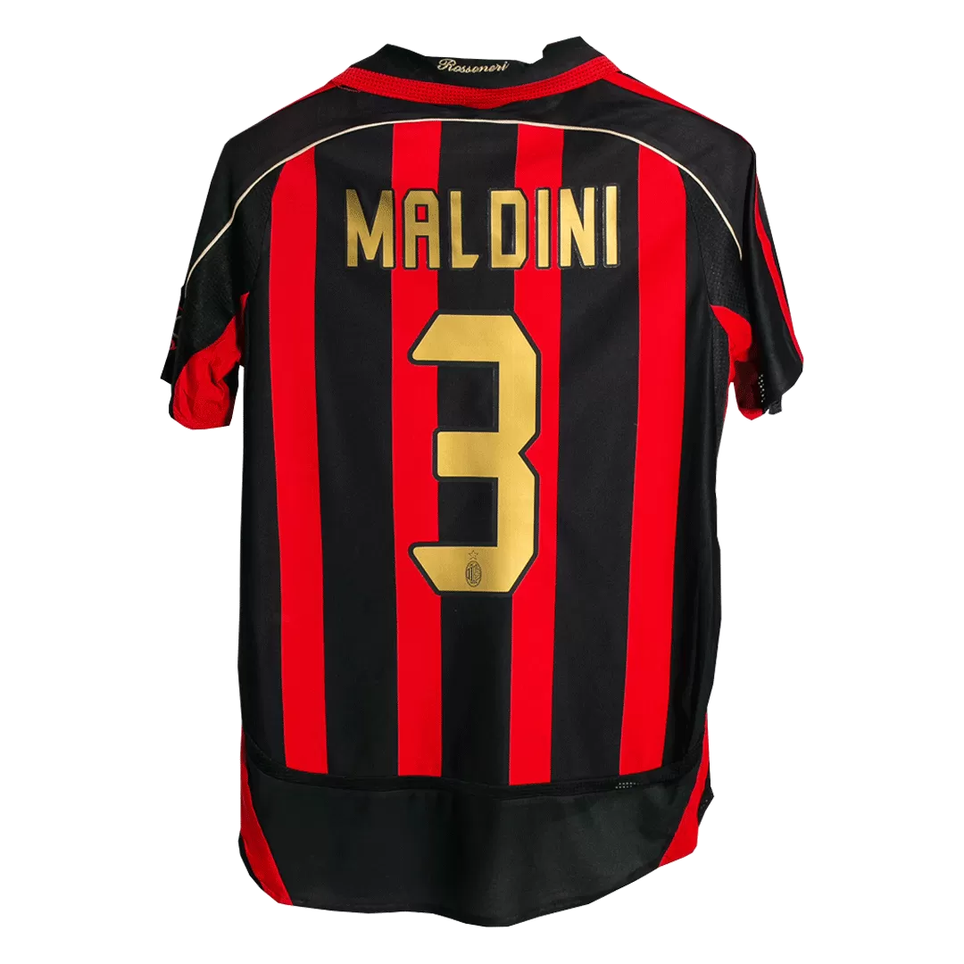 Vintage Soccer Jersey MALDINI #3 AC Milan Home 2006/07
