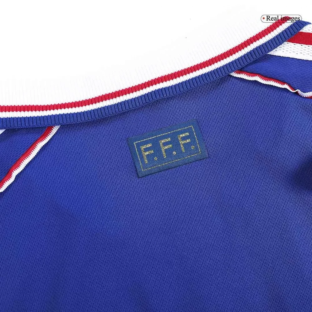 Vintage Soccer Jersey ZIDANE #10 France Home 1998 - Image 7