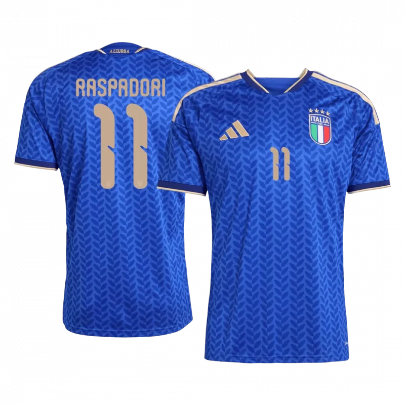 RASPADORI #11 Italy Home Soccer Jersey World Cup 2026