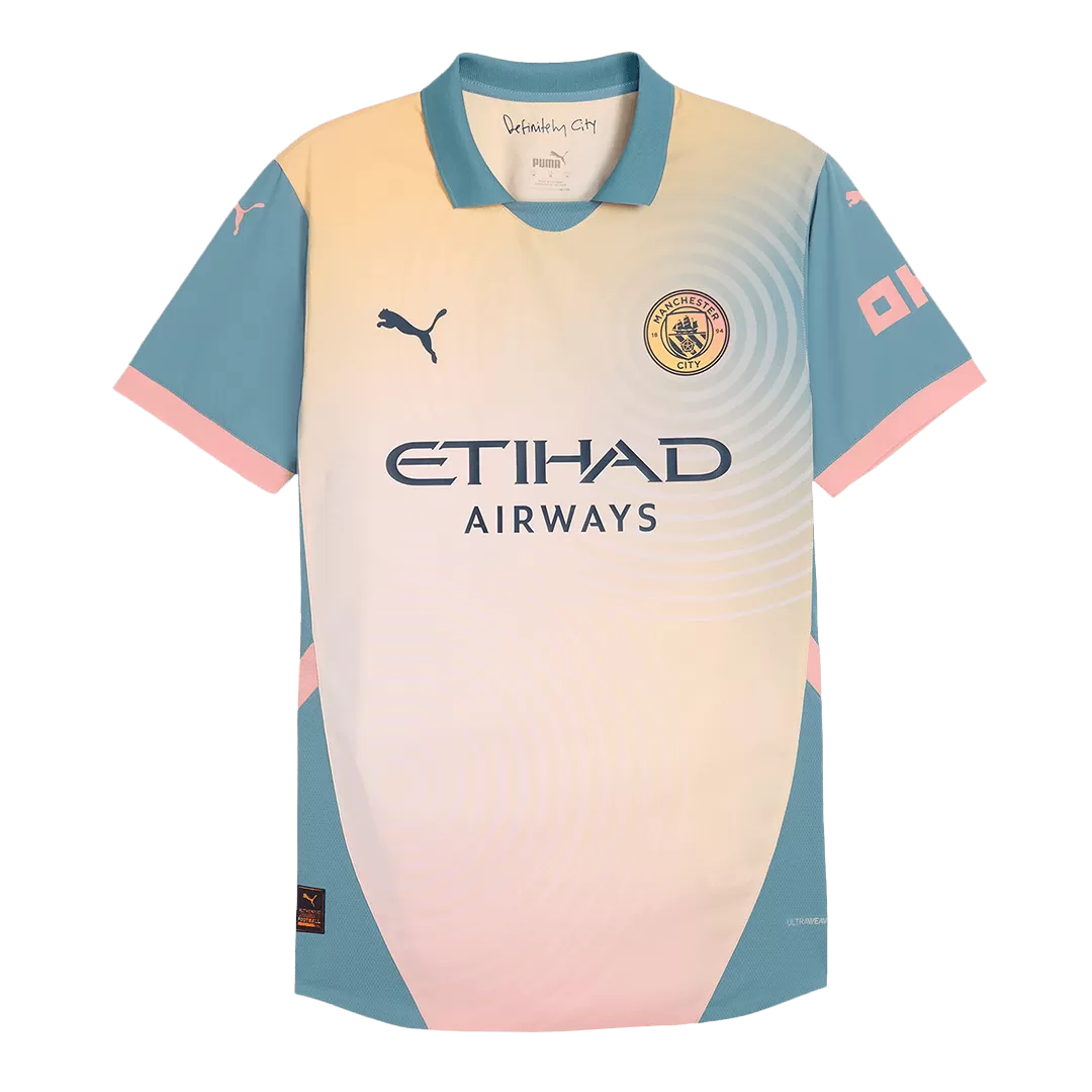 HAALAND #9 Manchester City Fourth Away Authentic Soccer Jersey- Definitely City (UCL) - Image 2