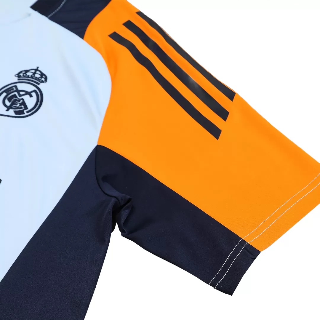 Real Madrid Pre-Match Soccer Jersey Blue - Image 5