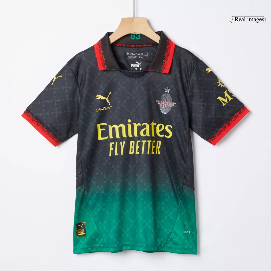 AC Milan Fourth Away Kids Soccer Jerseys Kit - Image 4