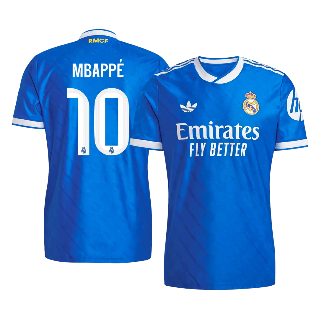 MBAPPÉ #10 Real Madrid Third Away Authentic Soccer Jersey 2025/26