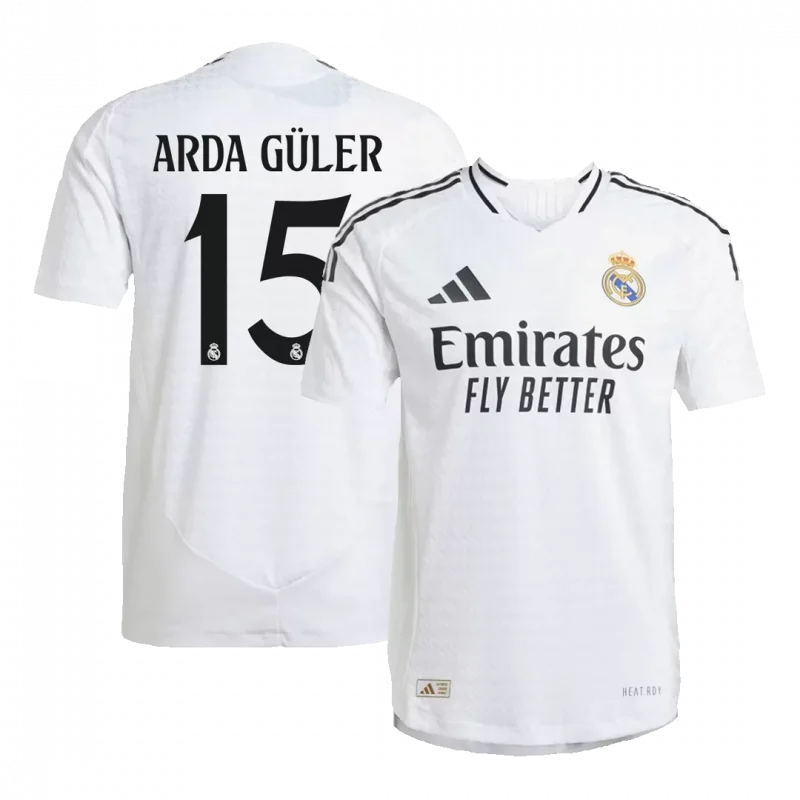 ARDA GÜLER #15 Real Madrid Home Authentic Soccer Jersey