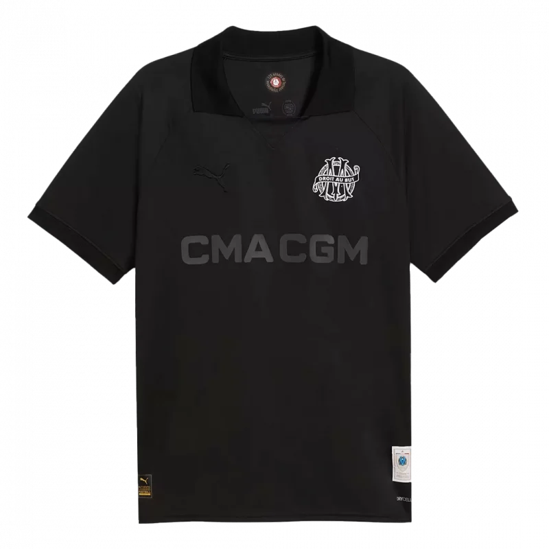 Marseille Goalkeeper Soccer Jersey Black - 125th Anniversary
