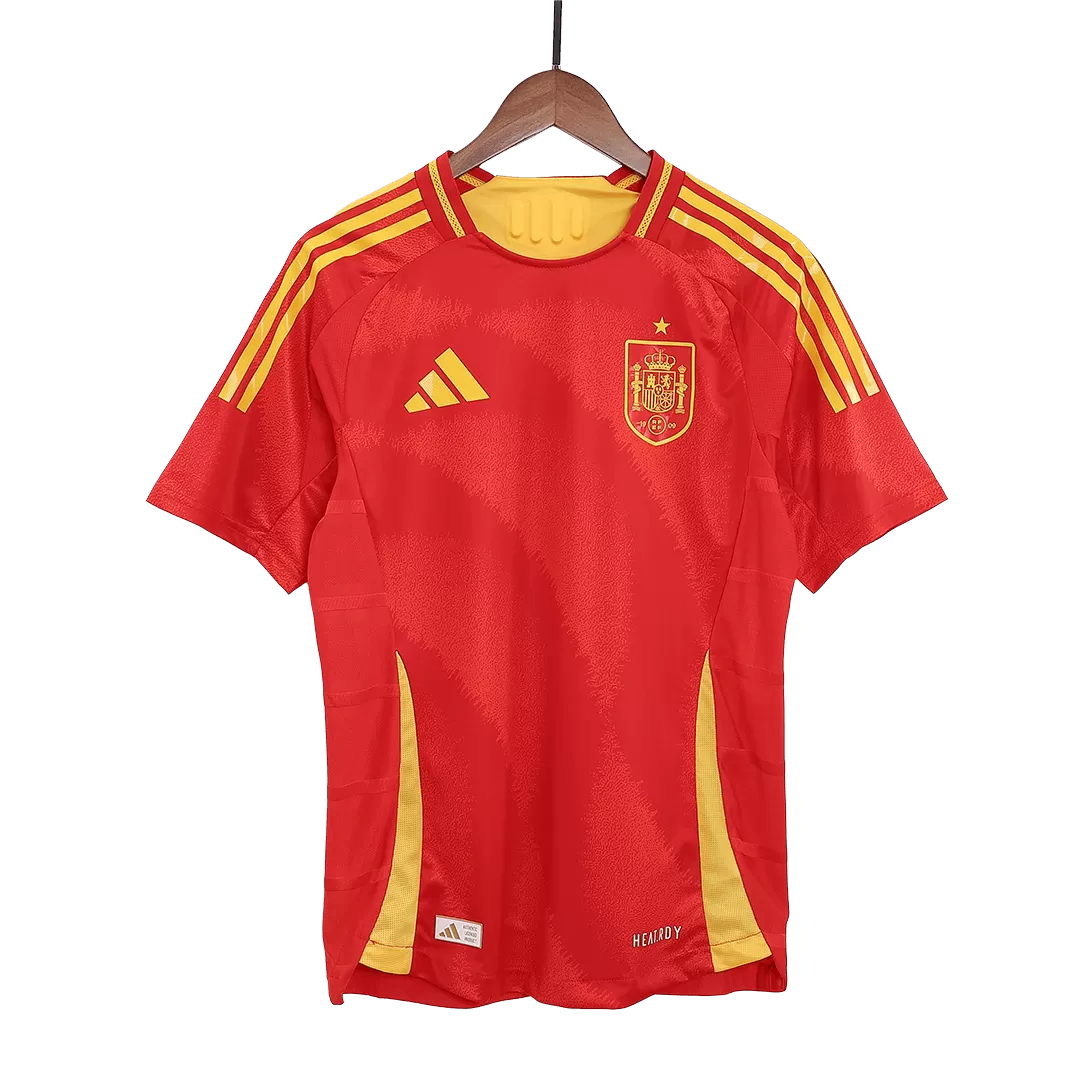 Spain Home Authentic Soccer Jersey EURO - Image 6