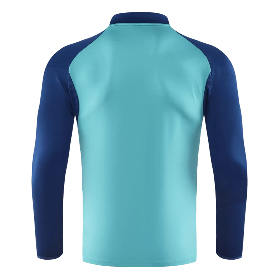 Arsenal 1/4 Zip Tracksuit 2025/26 Kids Green - Image 4