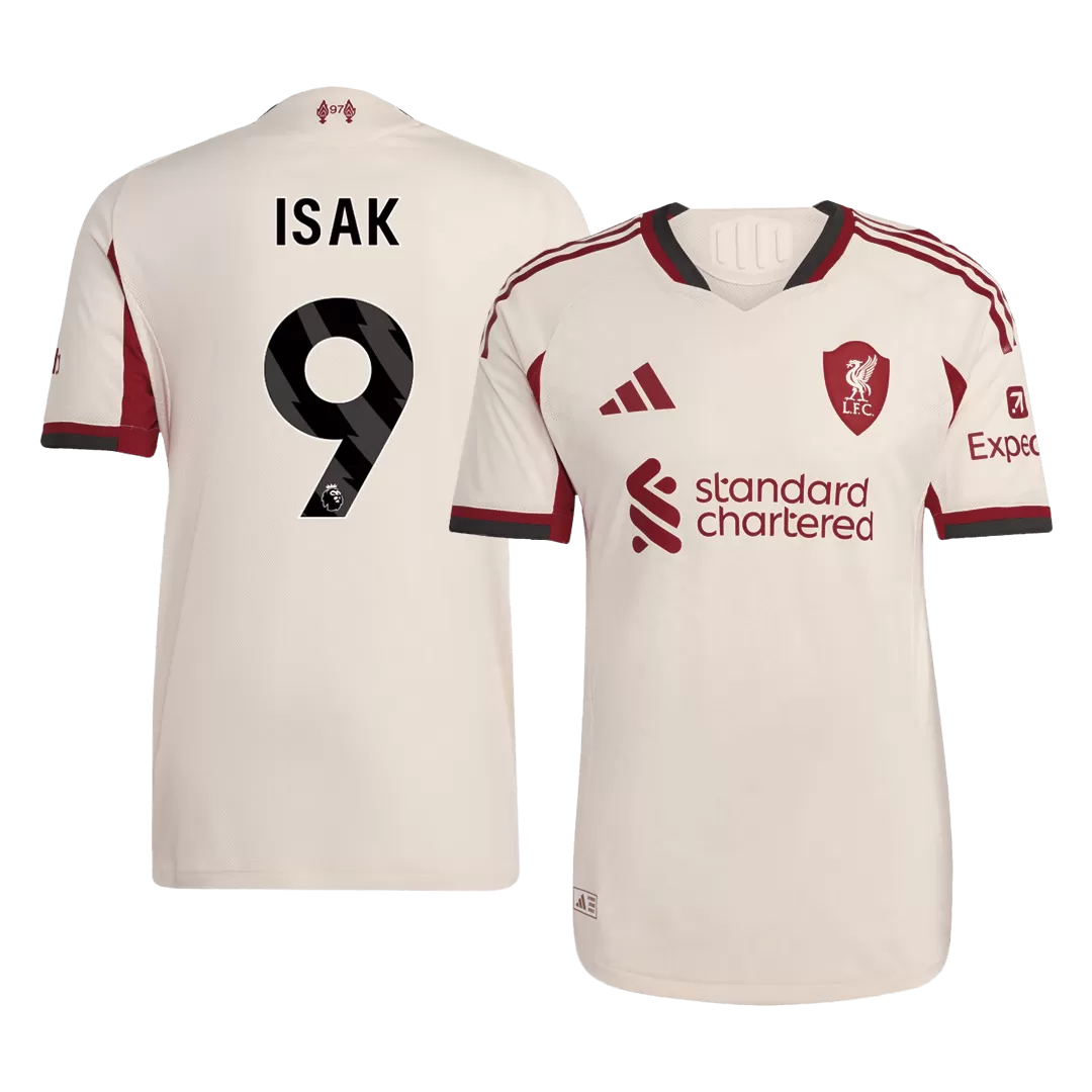 ISAK ##9 Liverpool Away Authentic Soccer Jersey 2025/26