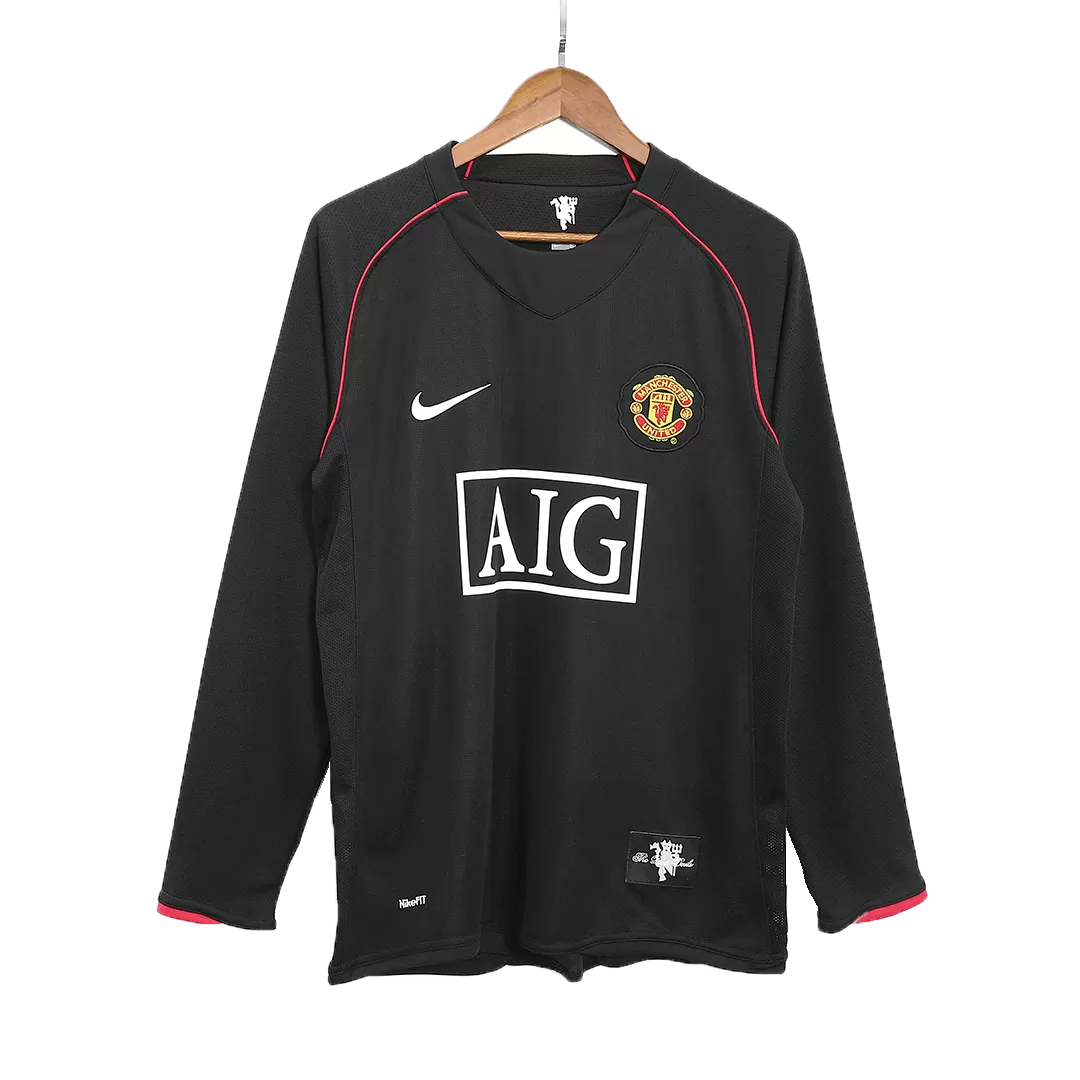 Vintage Soccer Jersey ROONEY #10 Manchester United Away Long Sleeve 2007/08 - Image 2