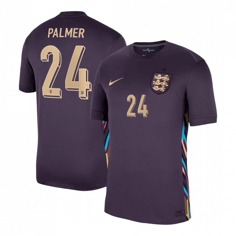 PALMER #24 England Away Soccer Jersey EURO