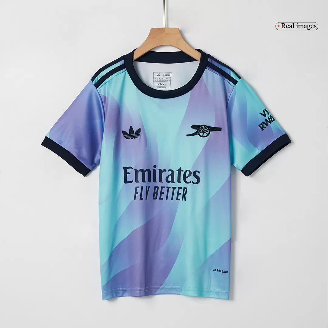Arsenal Third Away Kids Soccer Jerseys Full Kit - Image 4