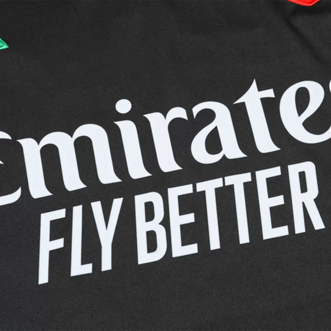 Arsenal 1/4 Zip Tracksuit Kids Black - Image 8