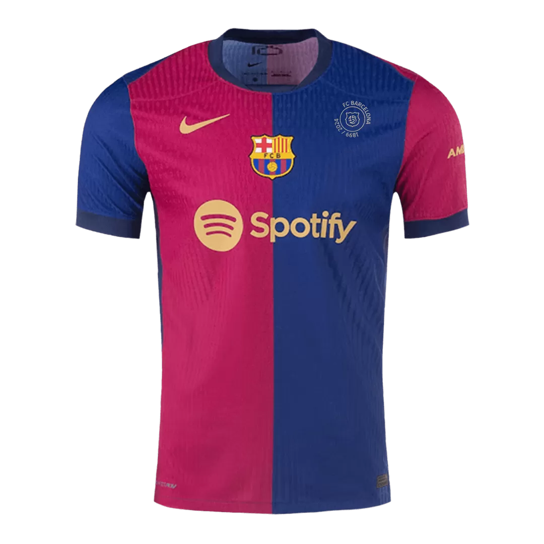 Barcelona Home Authentic Soccer Jersey - 125th Anniversary