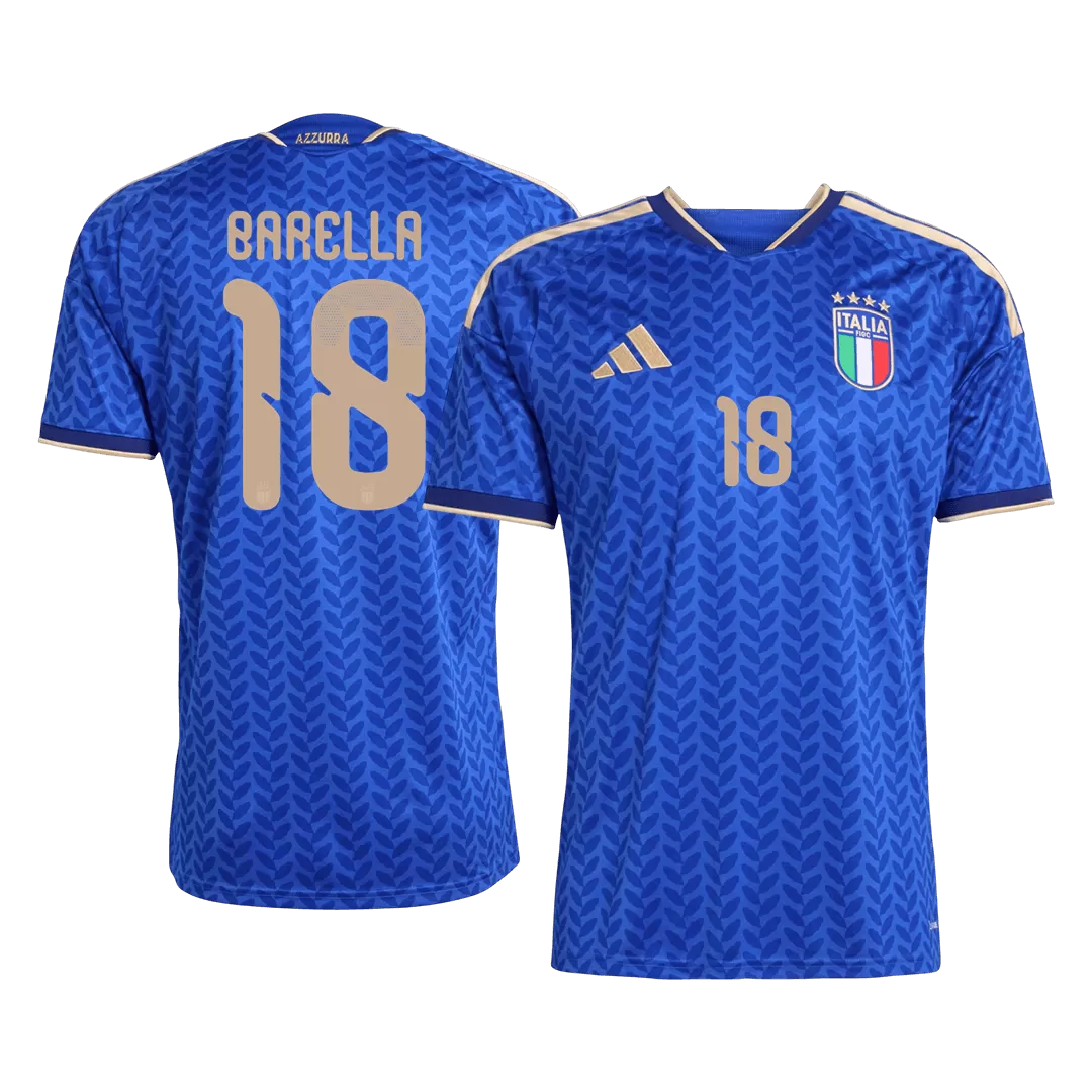 BARELLA #18 Italy Home Soccer Jersey World Cup 2026