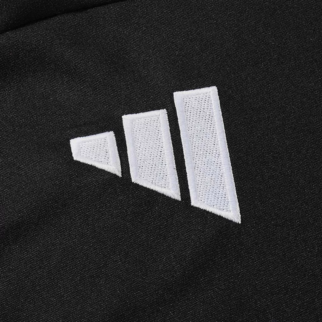 Real Madrid 1/4 Zip Tracksuit 2025/26 Kids Black - Image 7