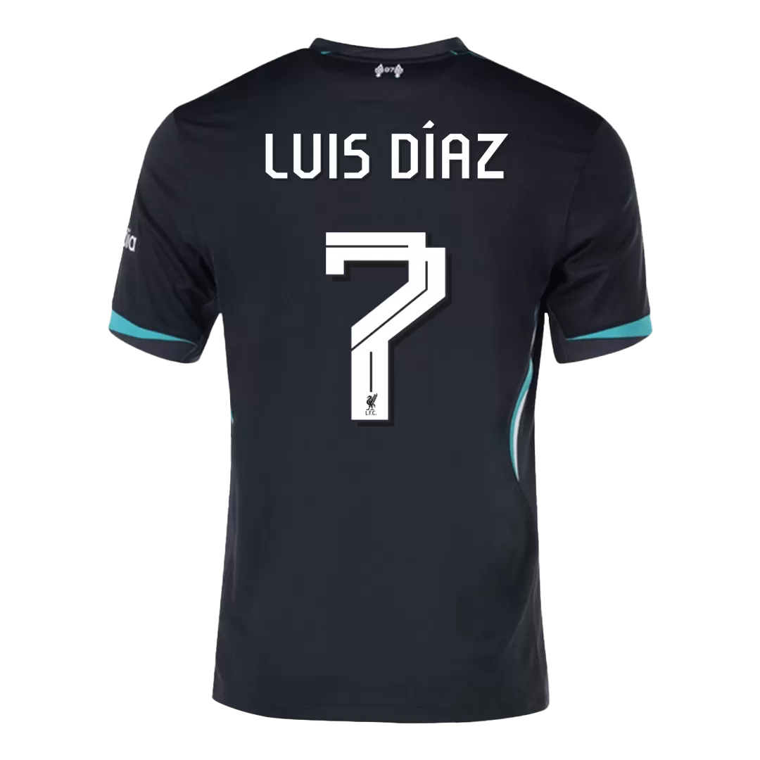 LUIS DÍAZ #7 Liverpool Away Soccer Jersey - UCL - Image 3