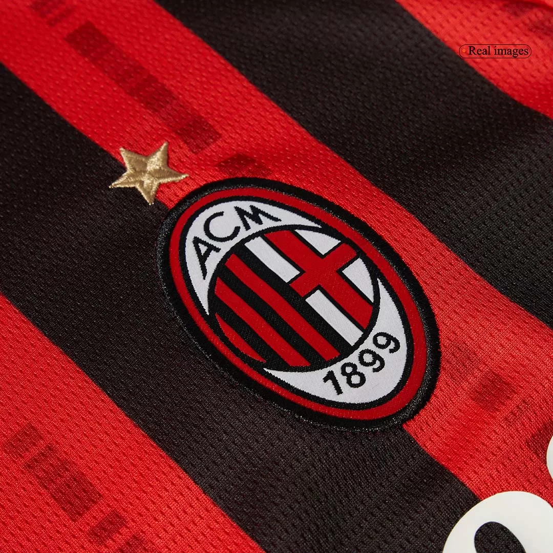 AC Milan Home Long Sleeve Soccer Jersey - Image 8