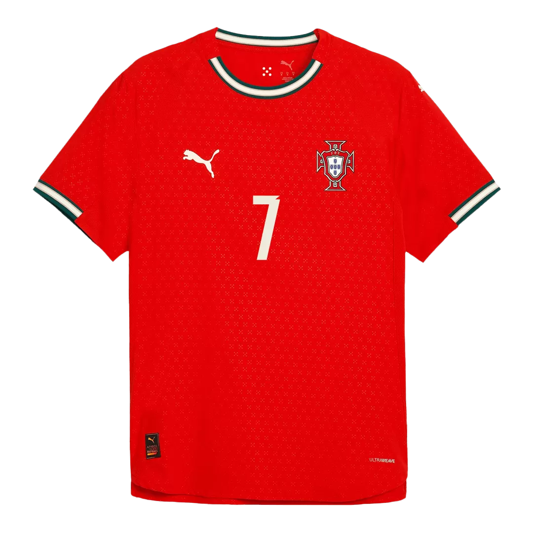 RONALDO #7 Portugal Home Authentic Soccer Jersey 2025 - Image 2