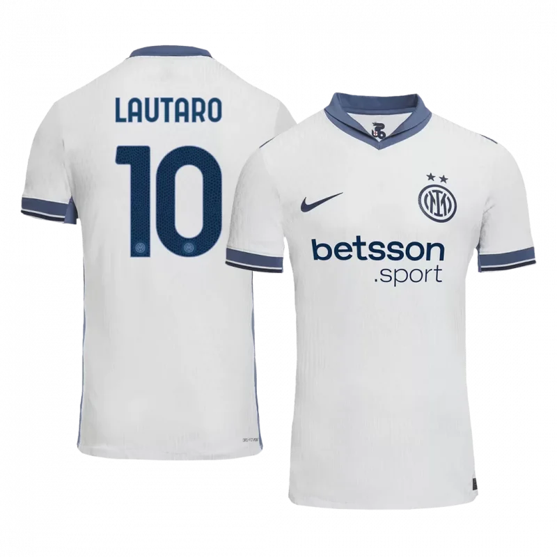 LAUTARO #10 Inter Milan Away Authentic Soccer Jersey