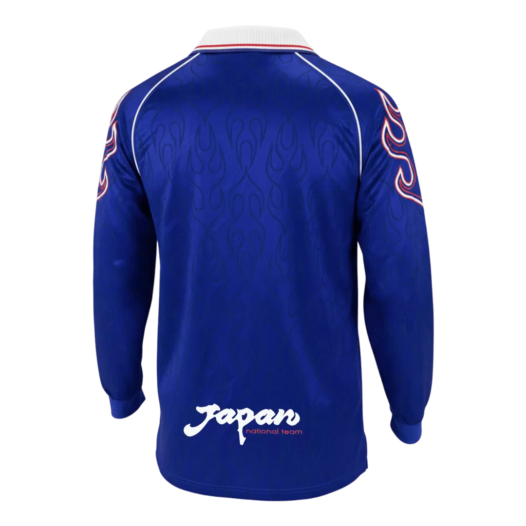 Retro Soccer Jersey Japan Home Long Sleeve 1998 - Image 2