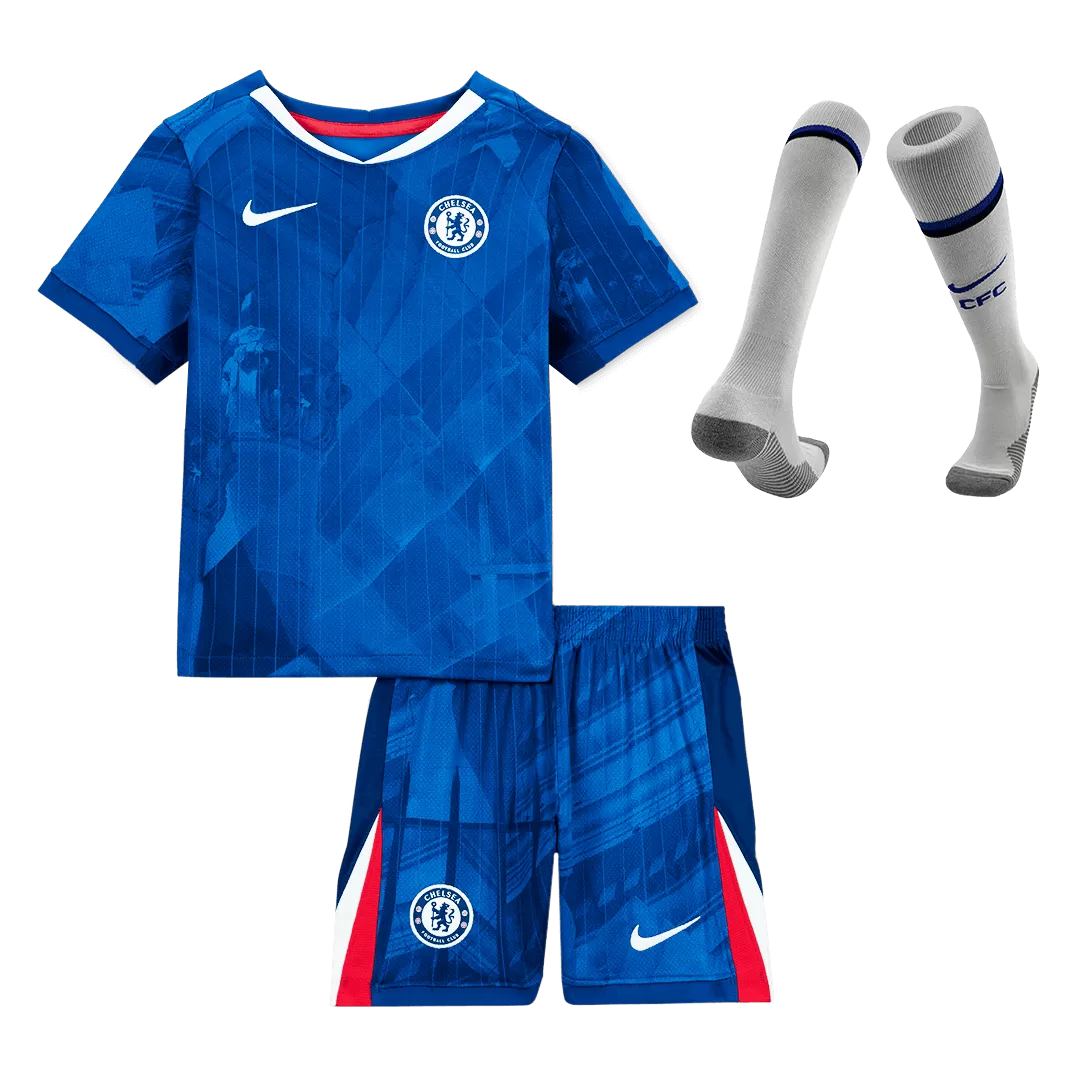 Chelsea Home Kids Soccer Jerseys Full Kit 2025/26