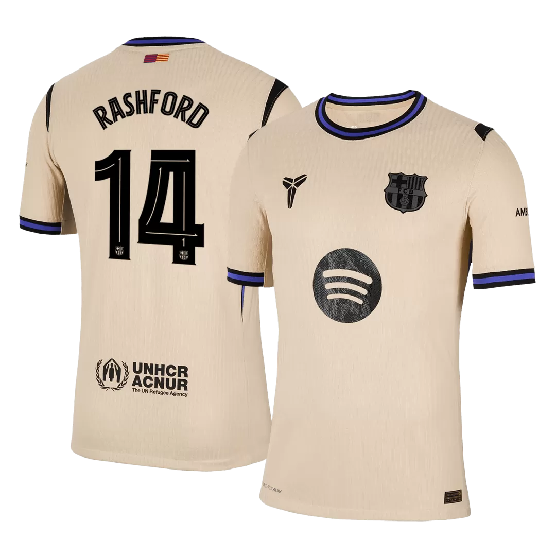 RASHFORD #14 Barcelona Away Authentic Soccer Jersey 2025/26 - UCL