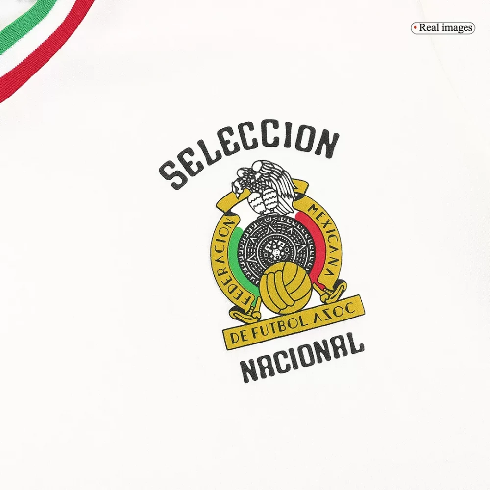 Mexico Remake Soccer Jersey 1985 White - Image 5
