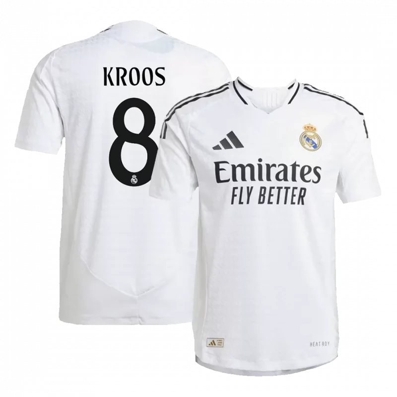 KROOS #8 Real Madrid Home Authentic Soccer Jersey