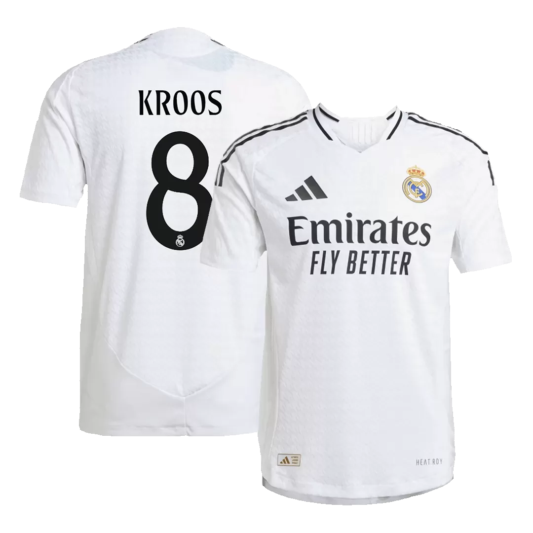 KROOS #8 Real Madrid Home Authentic Soccer Jersey