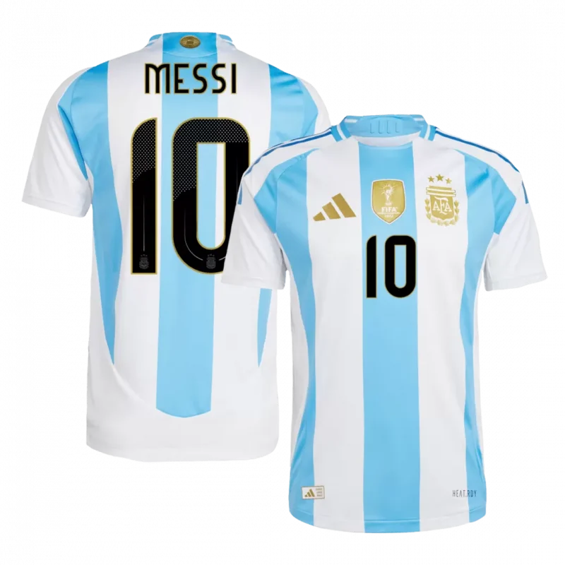 MESSI #10 Argentina Home Authentic Soccer Jersey