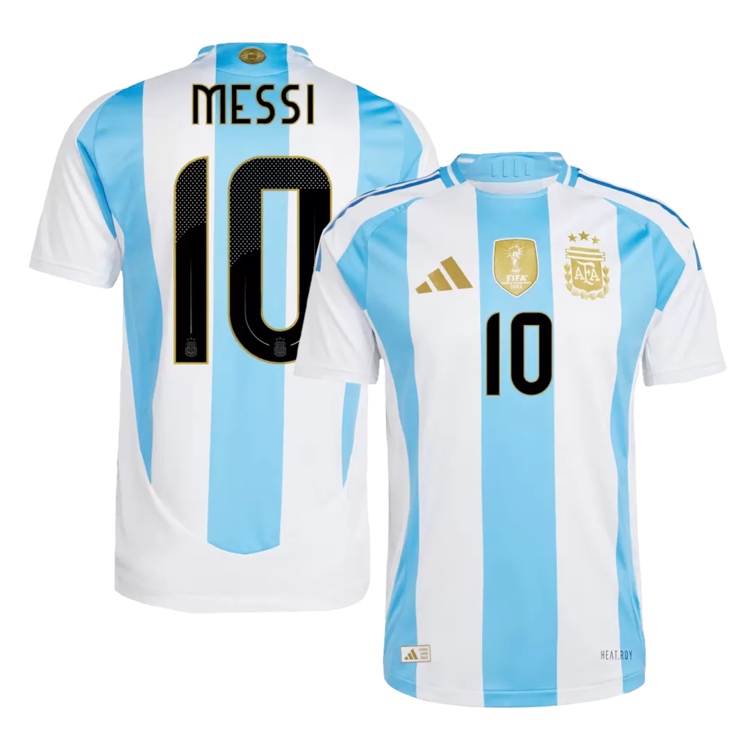 MESSI #10 Argentina Home Authentic Soccer Jersey