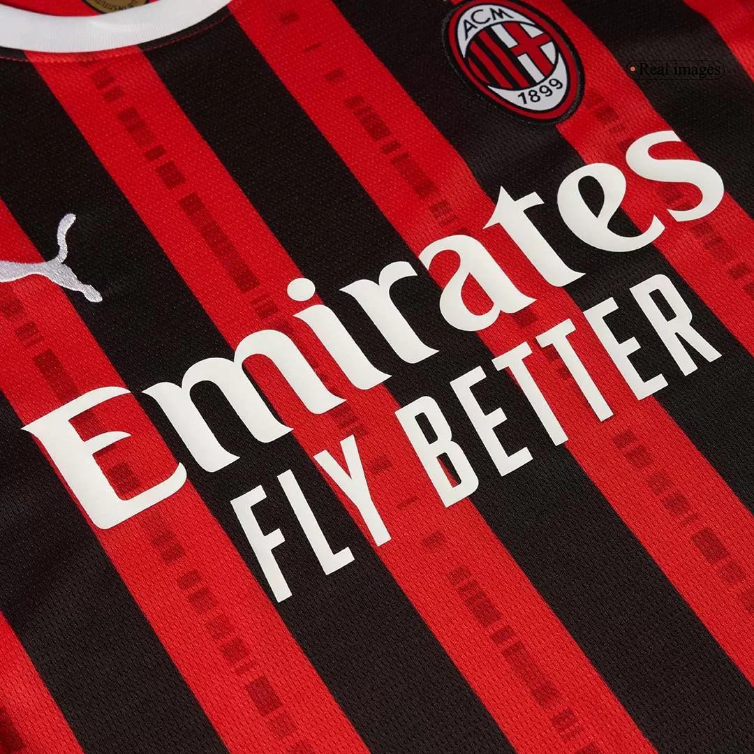 AC Milan Home Long Sleeve Soccer Jersey - Image 10