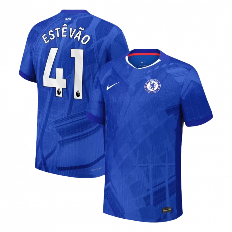ESTÊVÃO #41 Chelsea Home Authentic Soccer Jersey 2025/26
