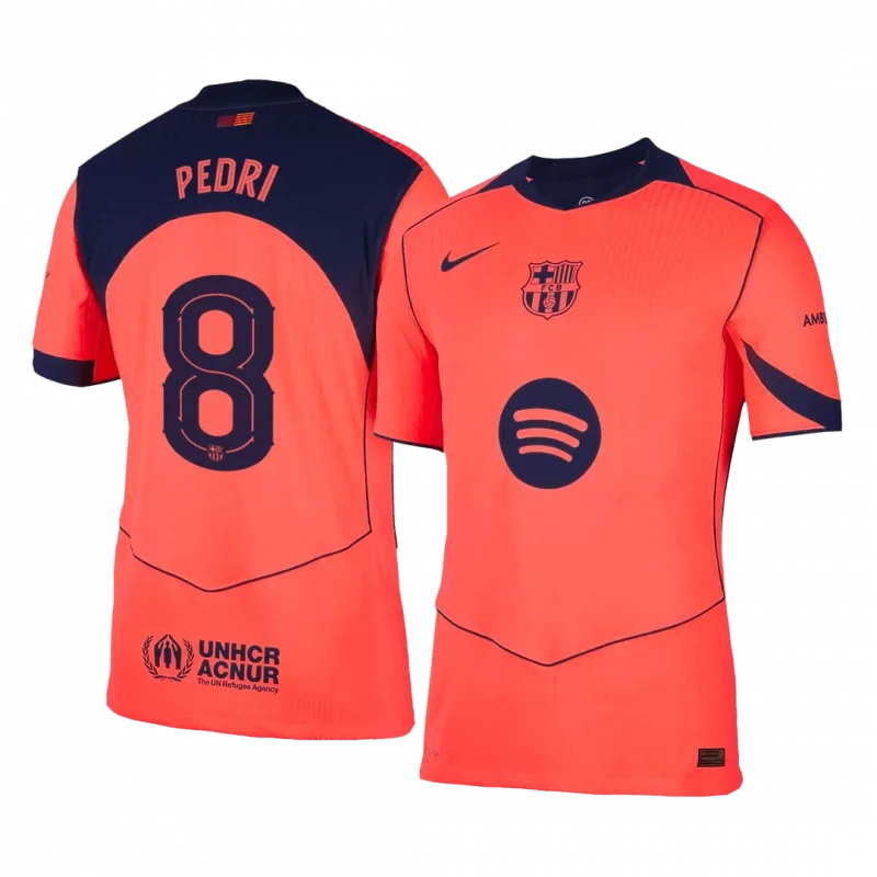PEDRI #8 Barcelona Third Away Authentic Soccer Jersey 2025/26 - UCL