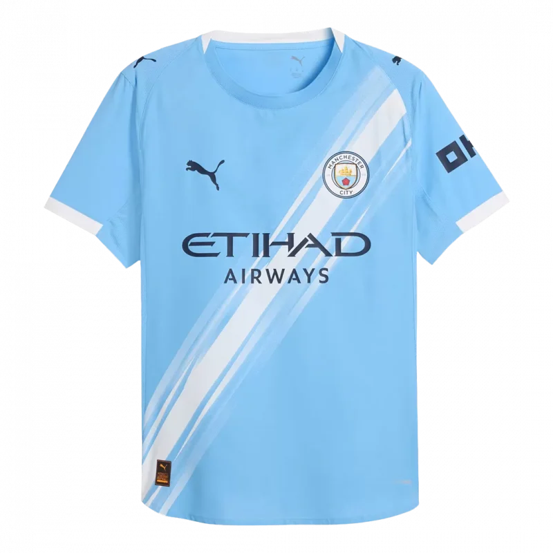 Manchester City Home Authentic Soccer Jersey 2025/26