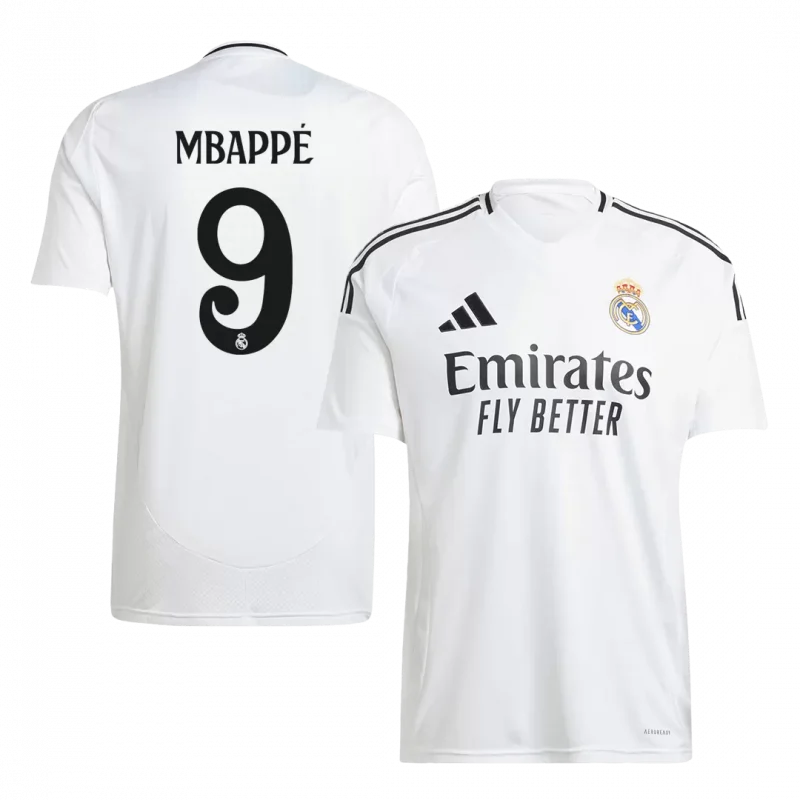 MBAPPÉ #9 Real Madrid Home Soccer Jersey