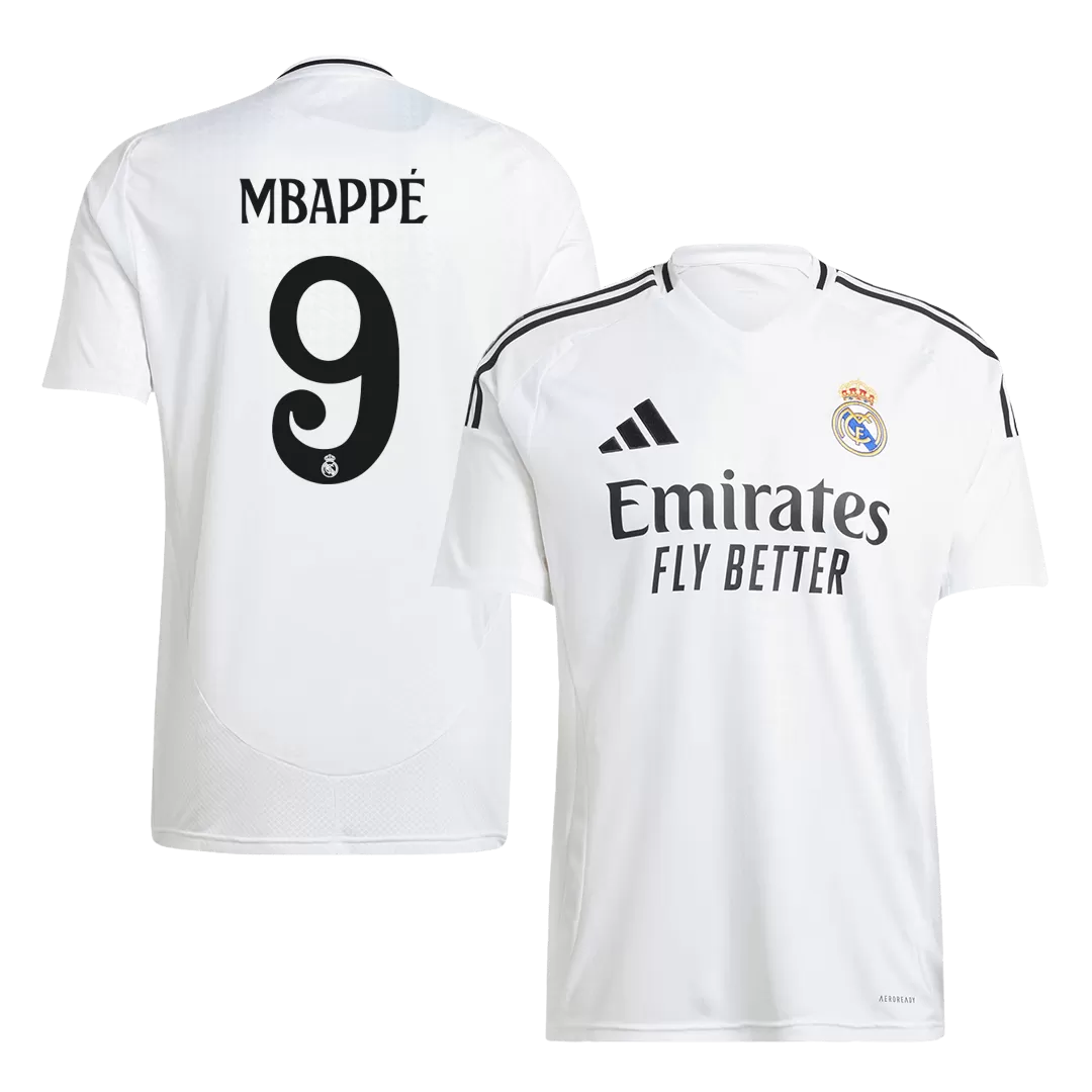 MBAPPÉ #9 Real Madrid Home Soccer Jersey