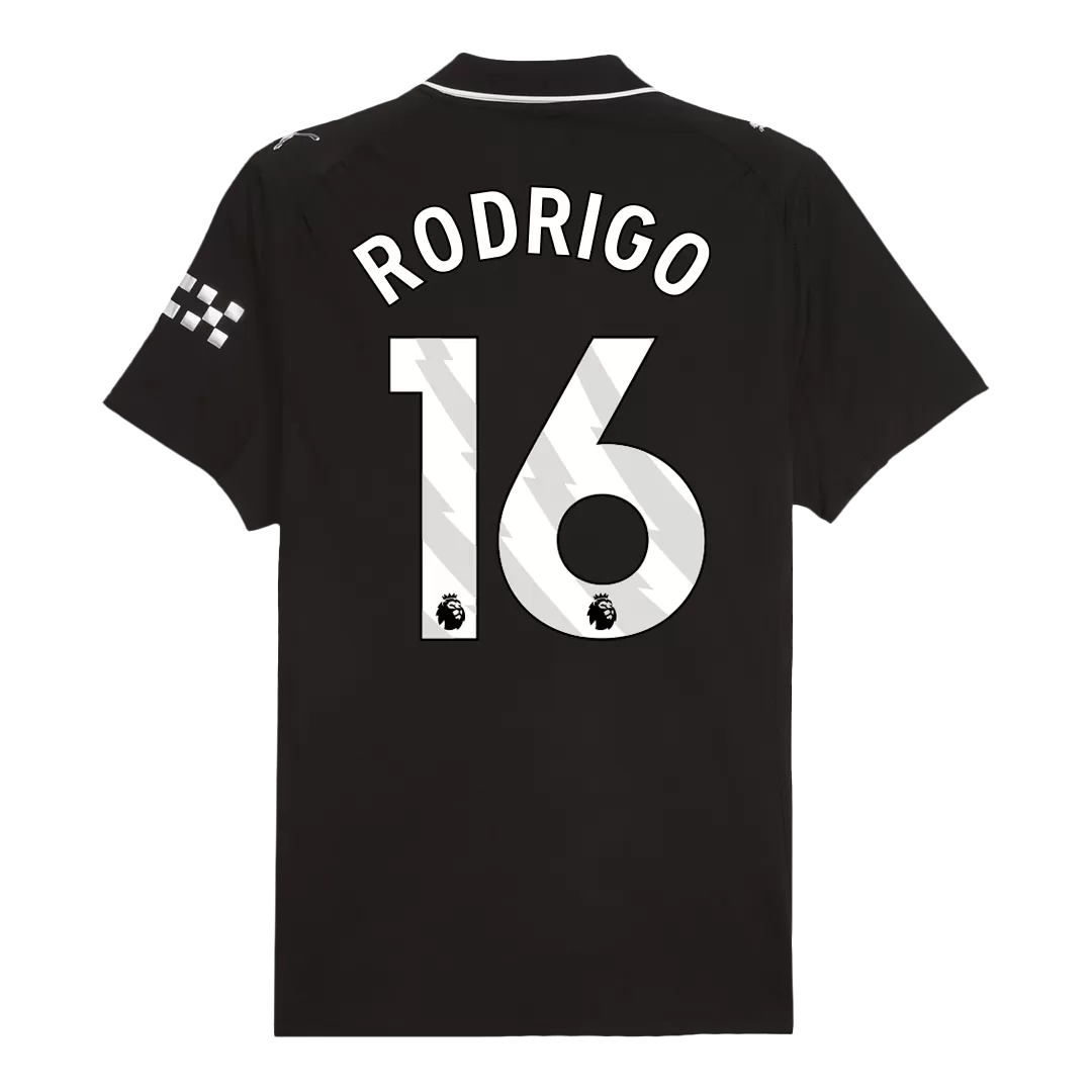 RODRIGO #16 Manchester City Away Authentic Soccer Jersey 2025/26 - Image 3