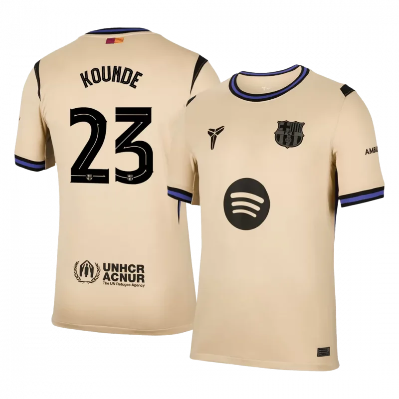 KOUNDE #23 Barcelona Away Soccer Jersey 2025/26 -UCL
