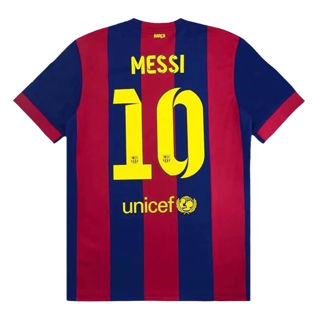 Vintage Soccer Jersey MESSI #10 Barcelona Home 2014/15