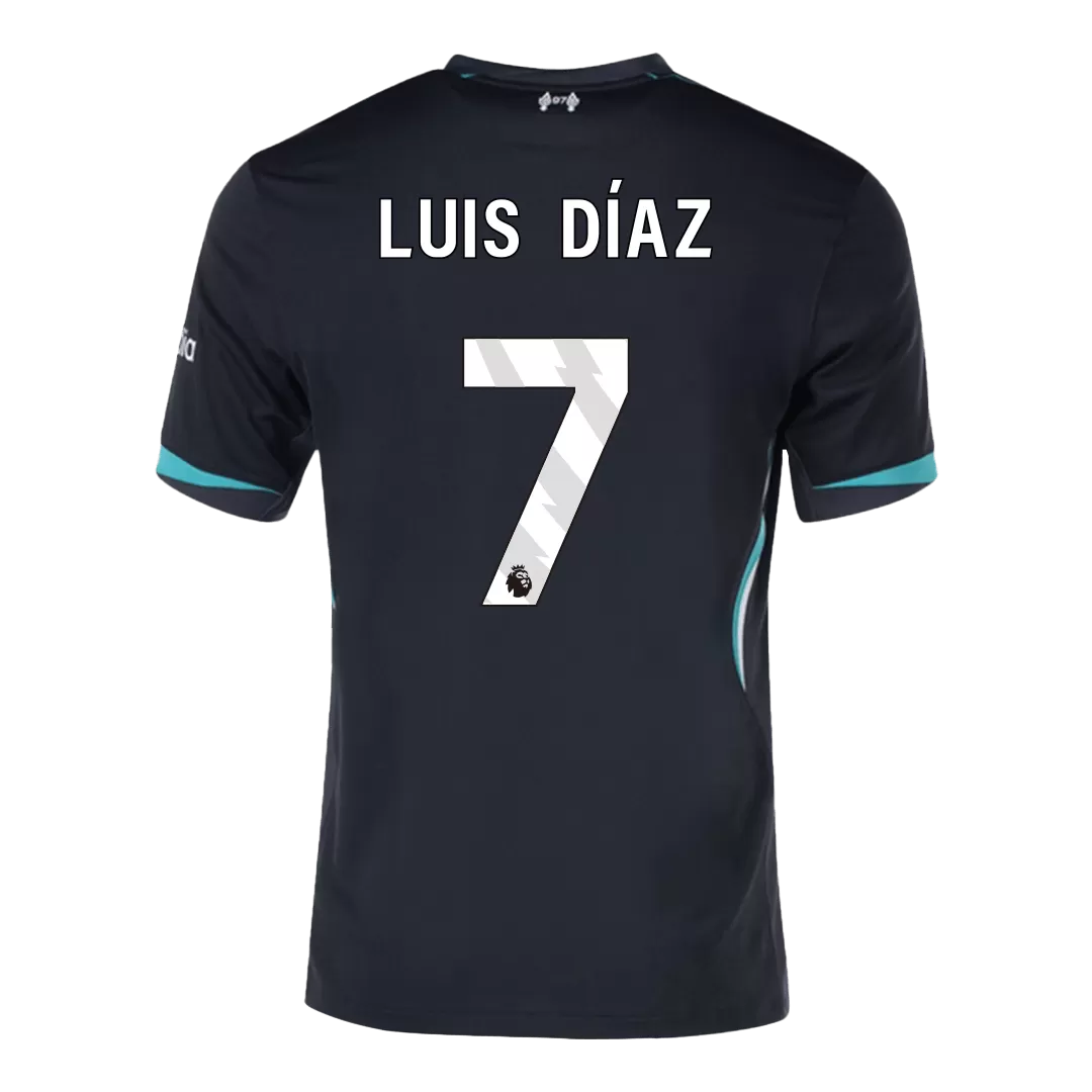 LUIS DÍAZ #7 Liverpool Away Soccer Jersey - Image 3