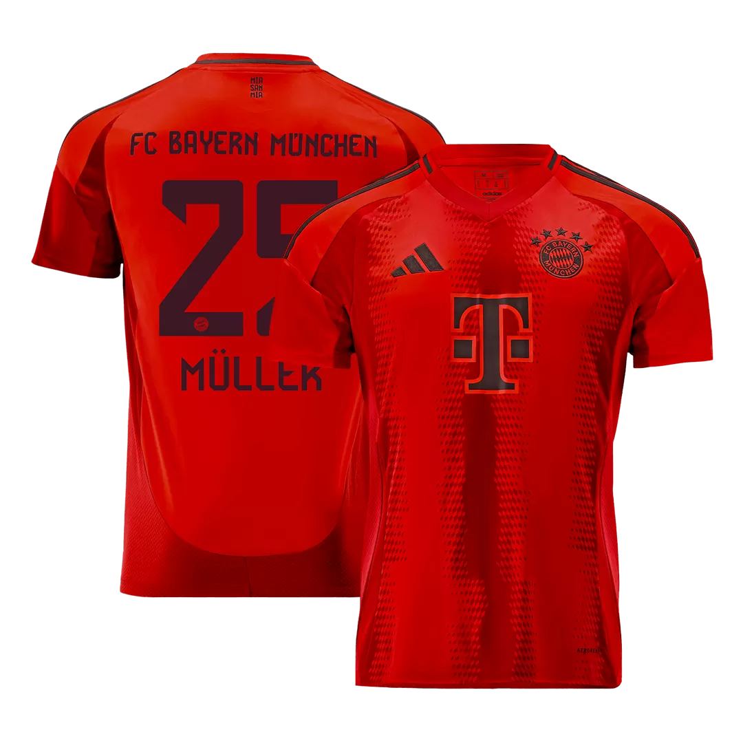 MÜLLER #25 Bayern Munich Home Soccer Jersey